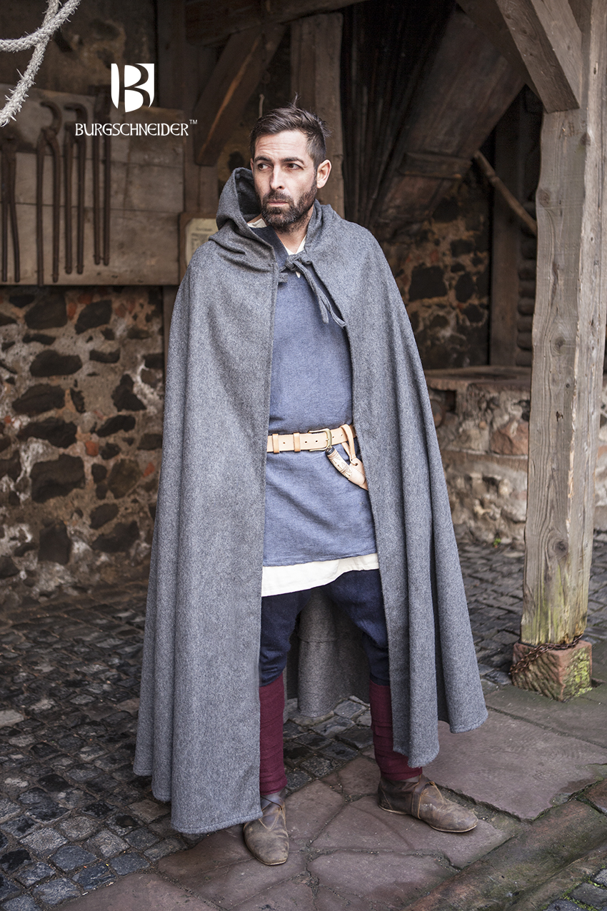 Male hooded outlet cloak